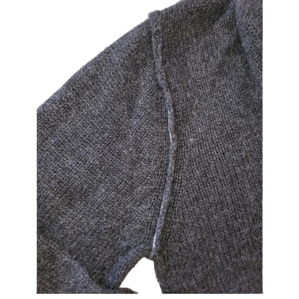 Ladies Converse One Charcoal Gray Cowl Neck Knit Sweater Size XL